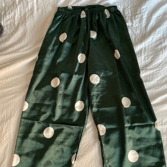 Matching satin pajama set from Amazon. Both size M. - Picture 1 of 5